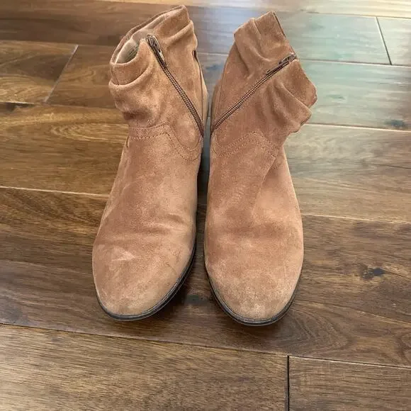 Vionic Kanela Women's Heeled Bootie brown slouchy suede boots 9.5 - Picture 6 of 16